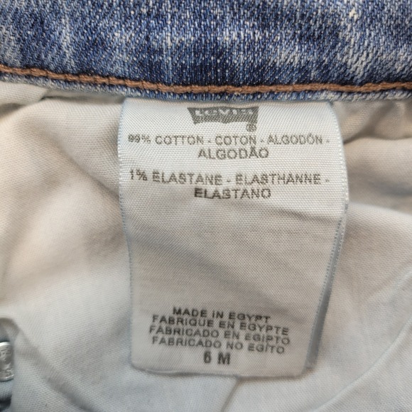 Levis 515 Jeans Womens 6 Blue Bootcut Mid Rise Light Wash Stretch Y2K Denim - Picture 7 of 12